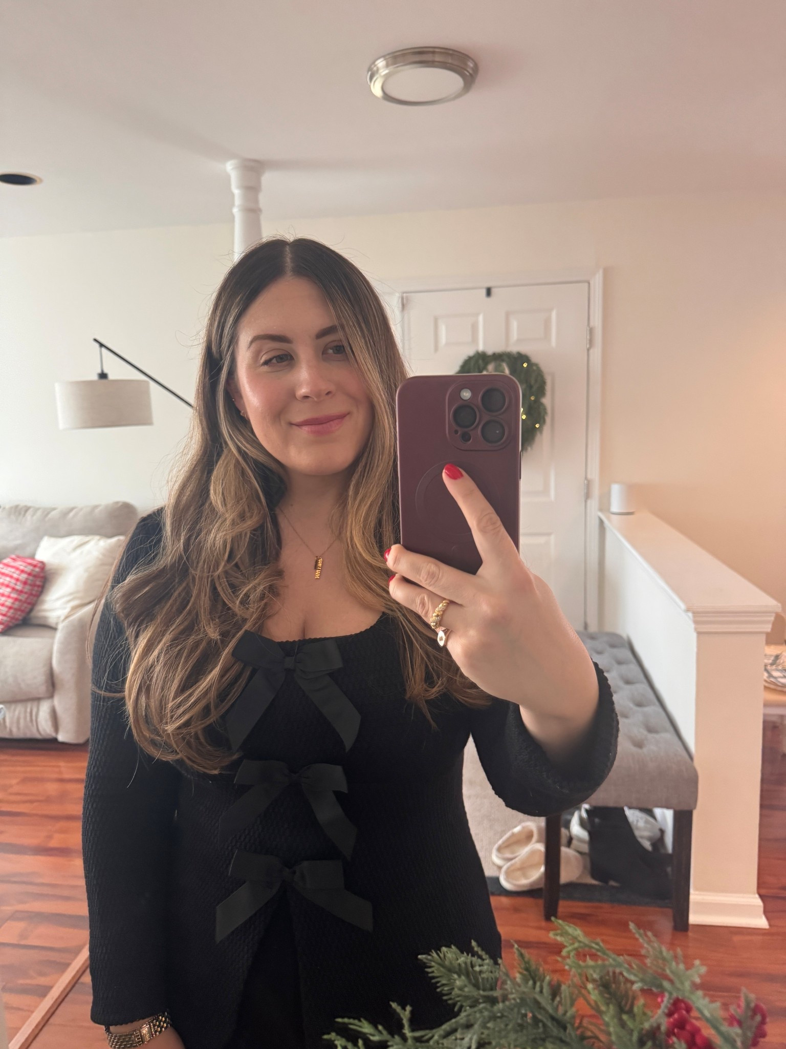 Loveeee the top I wore on Christmas! Would be so cute for NYE or V-Day too. 

#LTKmomlife #LTKootd #LTKHoliday