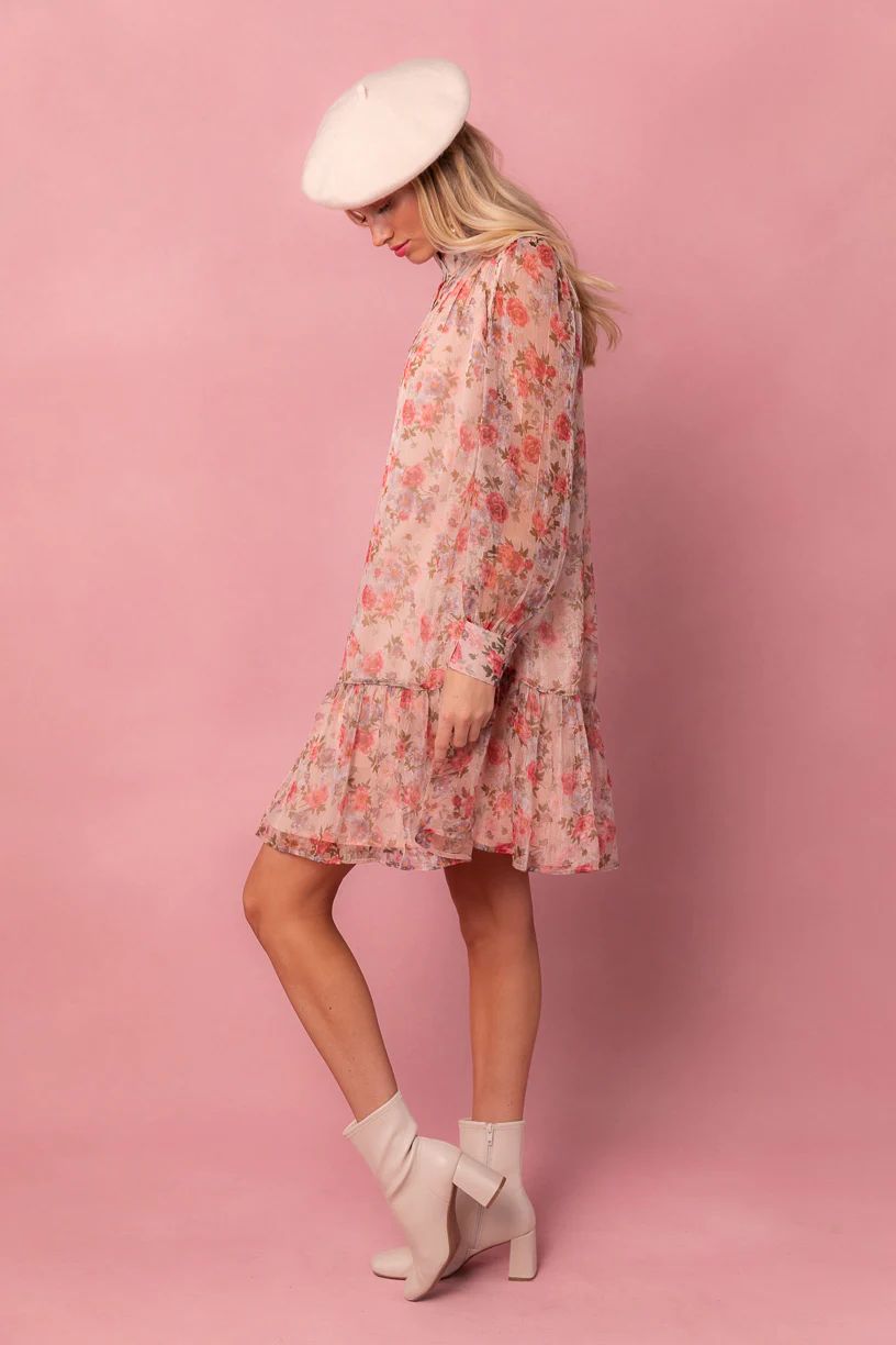 Eleanor Dress in Pink Floral | Ivy City Co