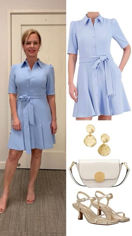 Dresses under $100…sweet blue dress for work & beyond. I’d suggest sizing up if you are between sizes or are a little busty. #LTKover40

#LTKfindsunder100 #LTKstyletip #LTKVideo