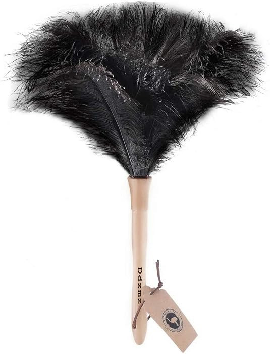 Feather Duster, Ostrich Feather Duster Ddzmz Fluffy Natural Genuine Ostrich Feathers and Reusable... | Amazon (US)