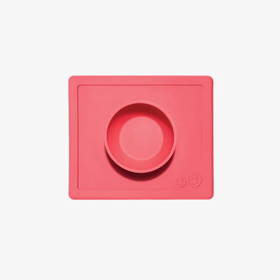 The Happy Bowl by ezpz / Self-Suctioning Silicone Bowl & Placemat | ezpz