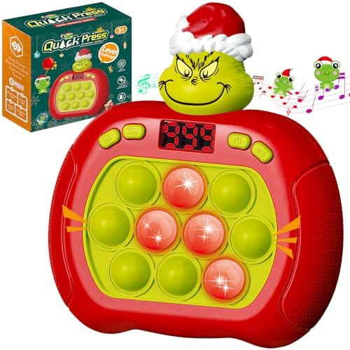 Upgraded Pop Push Game Toy for Kids, Quick Fast Push Pop Puzzle Handheld Game Light up Fidget Toy... | Amazon (US)