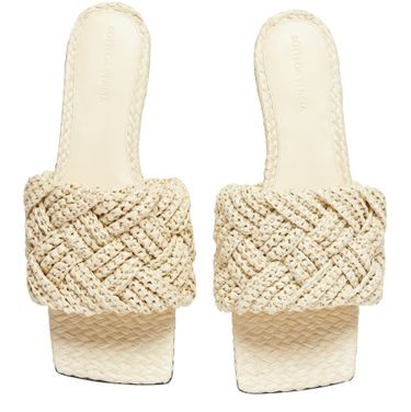 Lido flat sandals in raffia | 24S US