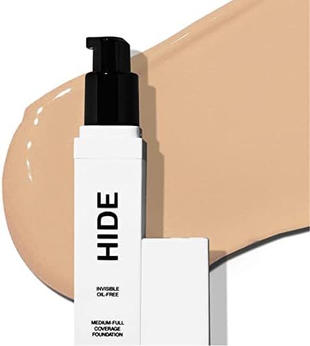 Hide Premium Foundation, Full Coverage Matte Liquid Makeup, Tattoo Cover Up (Wheat) | Amazon (US)