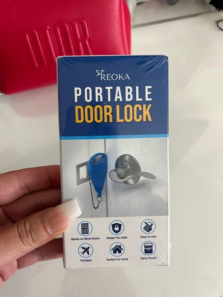 So if you’re staying at a hotel or air bnb or anywhere really, I think this portable door lock is a good idea! I’ve been seeing a ton of people saying random people are breaking into their rooms, so I got this for when I’m traveling! Under $15 and gives you peace of mind! 

#LTKunder50 #LTKunder100 #LTKtravel