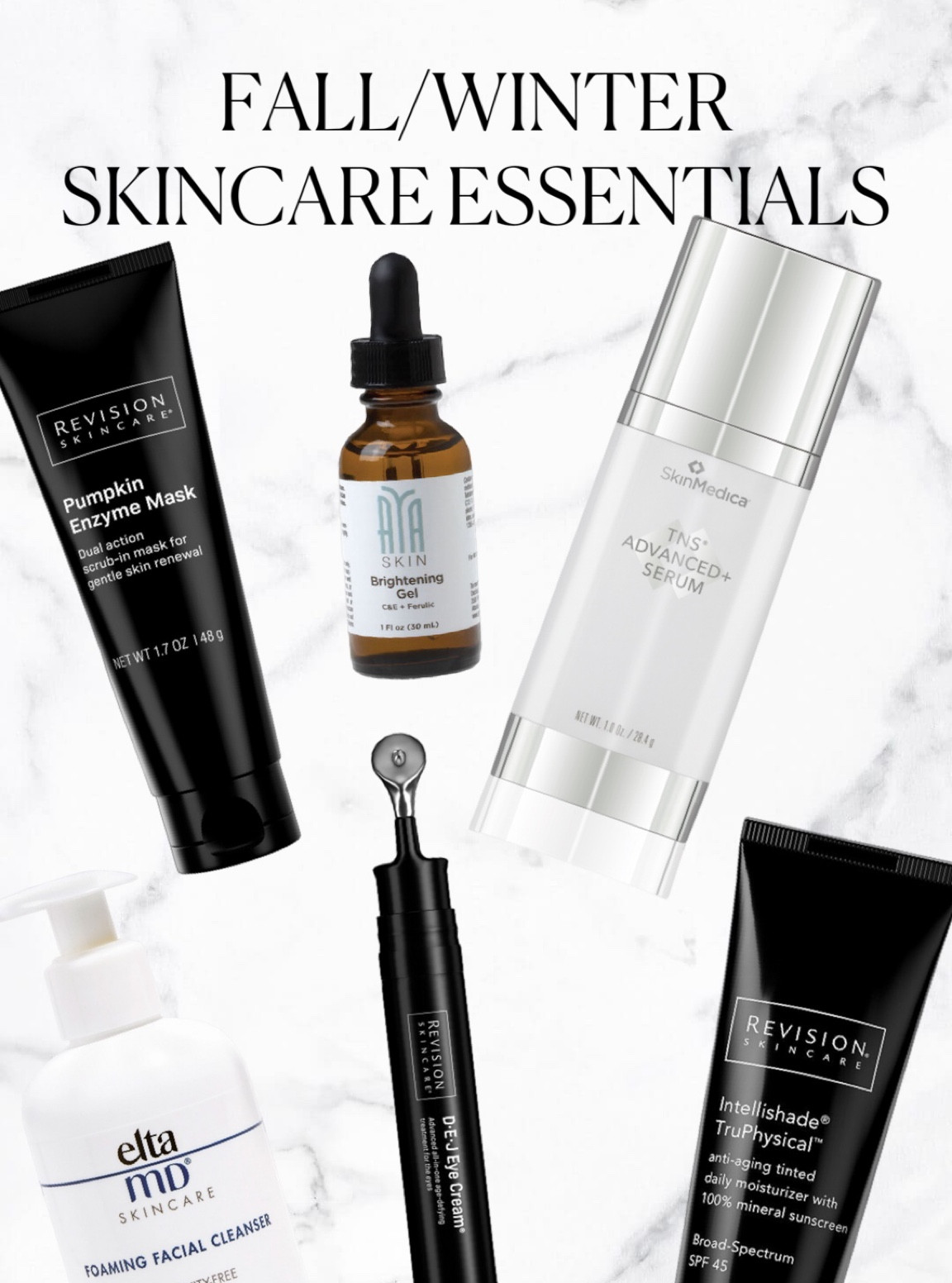 The best medical-grade skincare recommendations from Aya Skincare with Revision, SkinMedica, and EltaMD cleanser, serum, mask, eye cream, and anti-aging products for all skin types 

#LTKbeauty #LTKfindsunder100 #LTKSeasonal