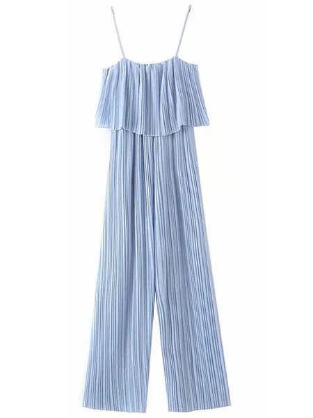 'Madison' Strap Pleated Jumpsuit (2 Colors) | Goodnight Macaroon