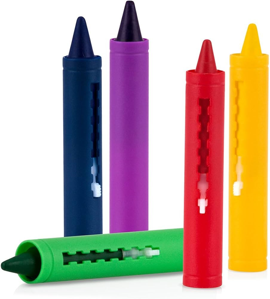 Nuby 5-Pack Easy Clean Bath Time Crayons | Amazon (US)
