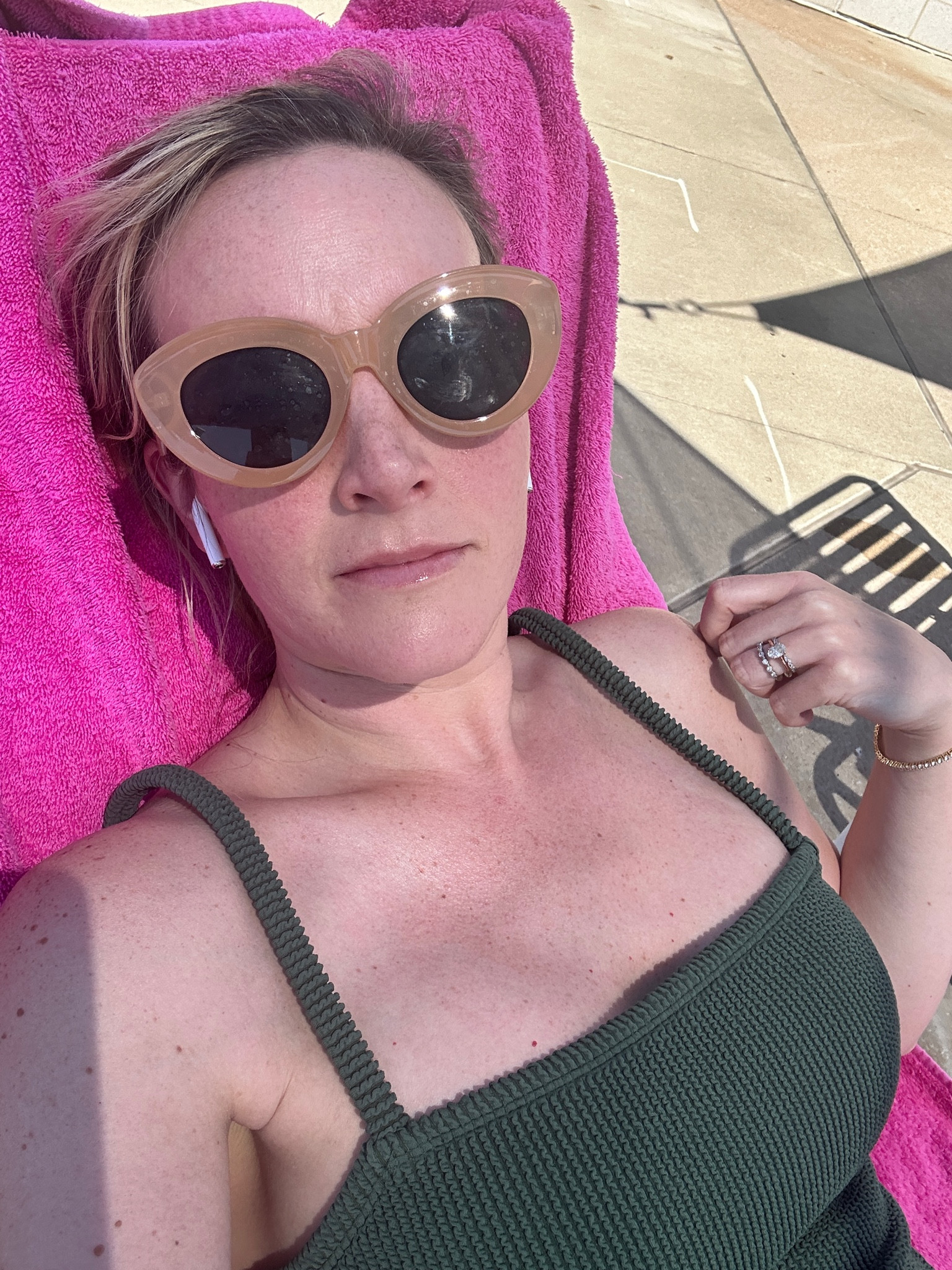 This swimsuit is a staple for me! Such a good mom swimsuit. Moderate bum coverage, good neckline, light compression and really camouflages so things. Adjustable straps and a low back plus building shelf bra and removable pads! I love everything about it! 

#LTKMidsize #LTKFindsUnder50 #LTKSeasonal