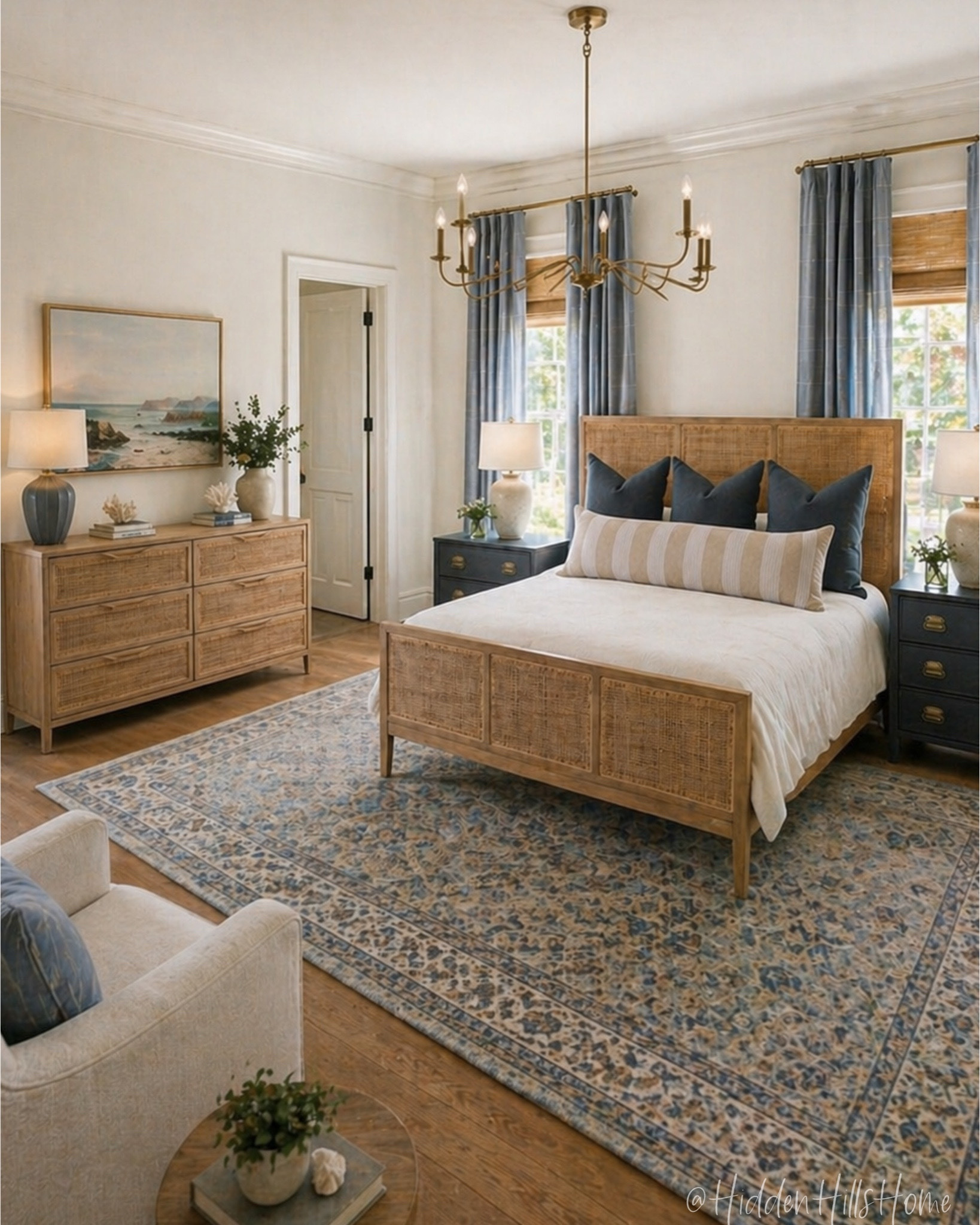 Master bedroom decor mood board, bedroom design, bedroom inspiration, bedding, nightstands, bedroom rug, home decor, home design, primary bedroom ideas, coastal bedroom #bed

#LTKHome #LTKSaleAlert