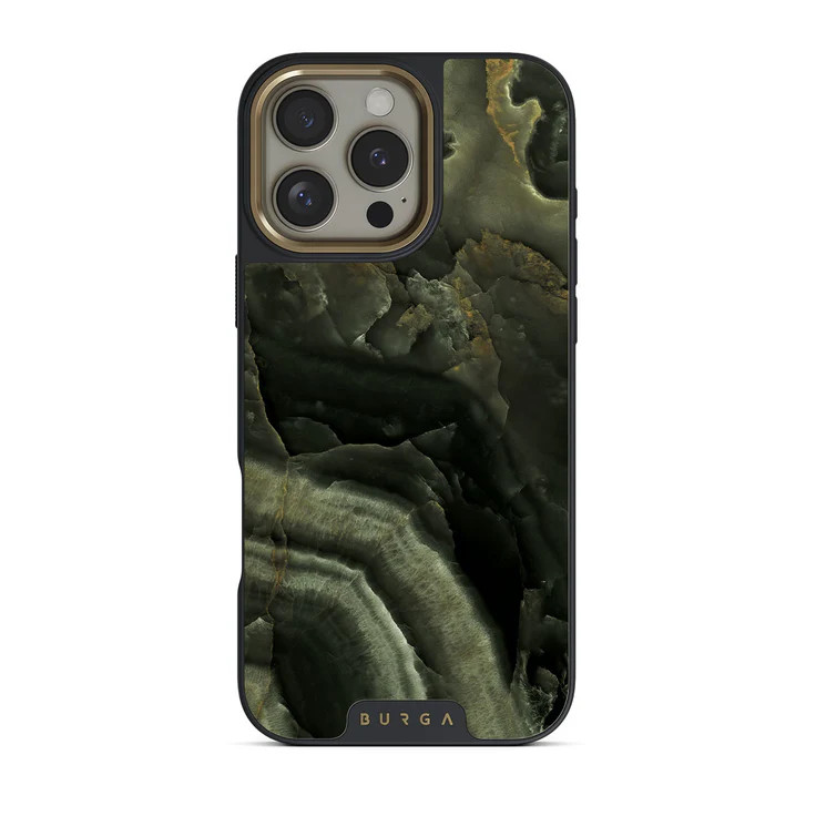 Misty Forest - Green Marble iPhone 16 Pro Max Case | BURGA