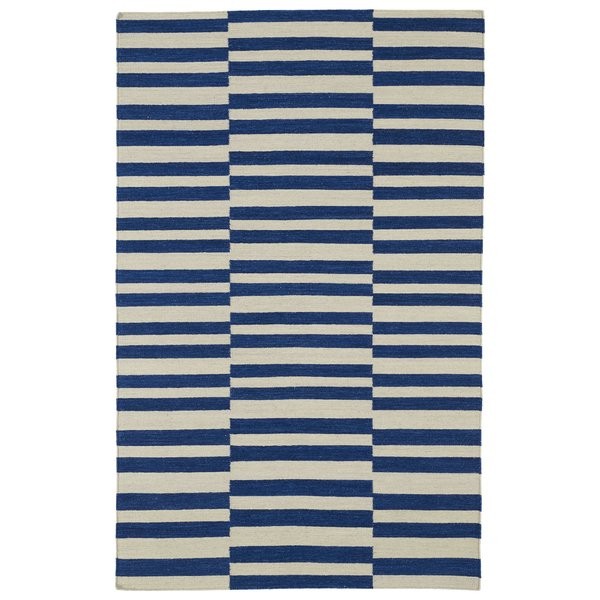 Cory Geometric Navy/Ivory Area Rug | Wayfair North America
