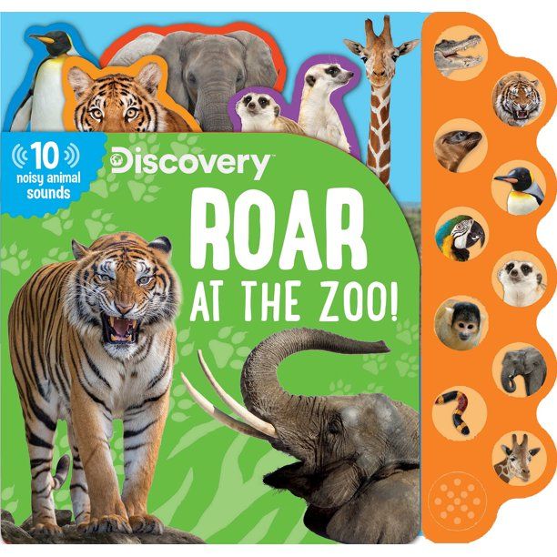 10-Button Sound Books: Discovery: Roar at the Zoo! (Board book) - Walmart.com | Walmart (US)