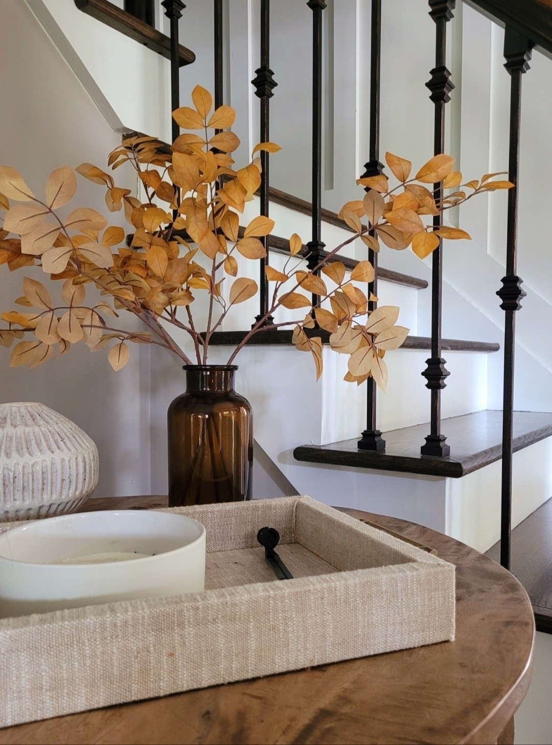 The prettiest fall stems in an amber glass vase from the Hearth & Hand Fall collection. I love it styled on my entryway console table or as coffee table decor!

#LTKHome #LTKSeasonal #LTKFindsUnder50
