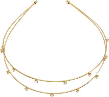 Double-Row Wire & Crystal Headband | Nordstrom