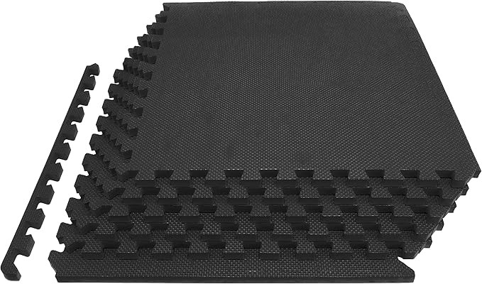 Prosource Fit Extra Thick Puzzle Exercise Mat 3/4" or 1”, EVA Foam Interlocking Tiles for Prote... | Amazon (US)