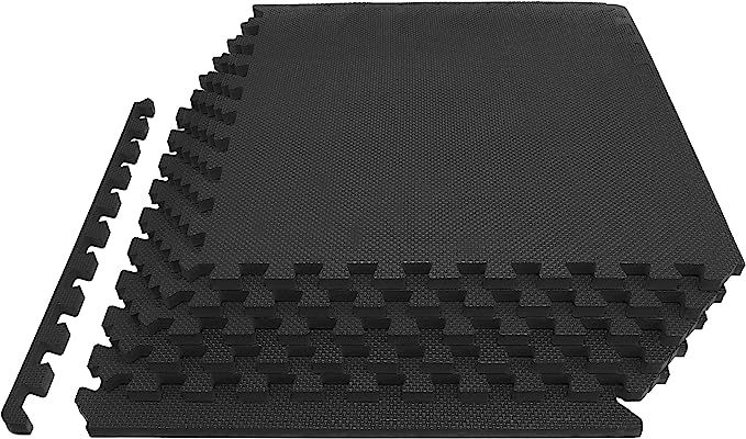 Prosource Fit Extra Thick Puzzle Exercise Mat 3/4" or 1”, EVA Foam Interlocking Tiles for Prote... | Amazon (US)