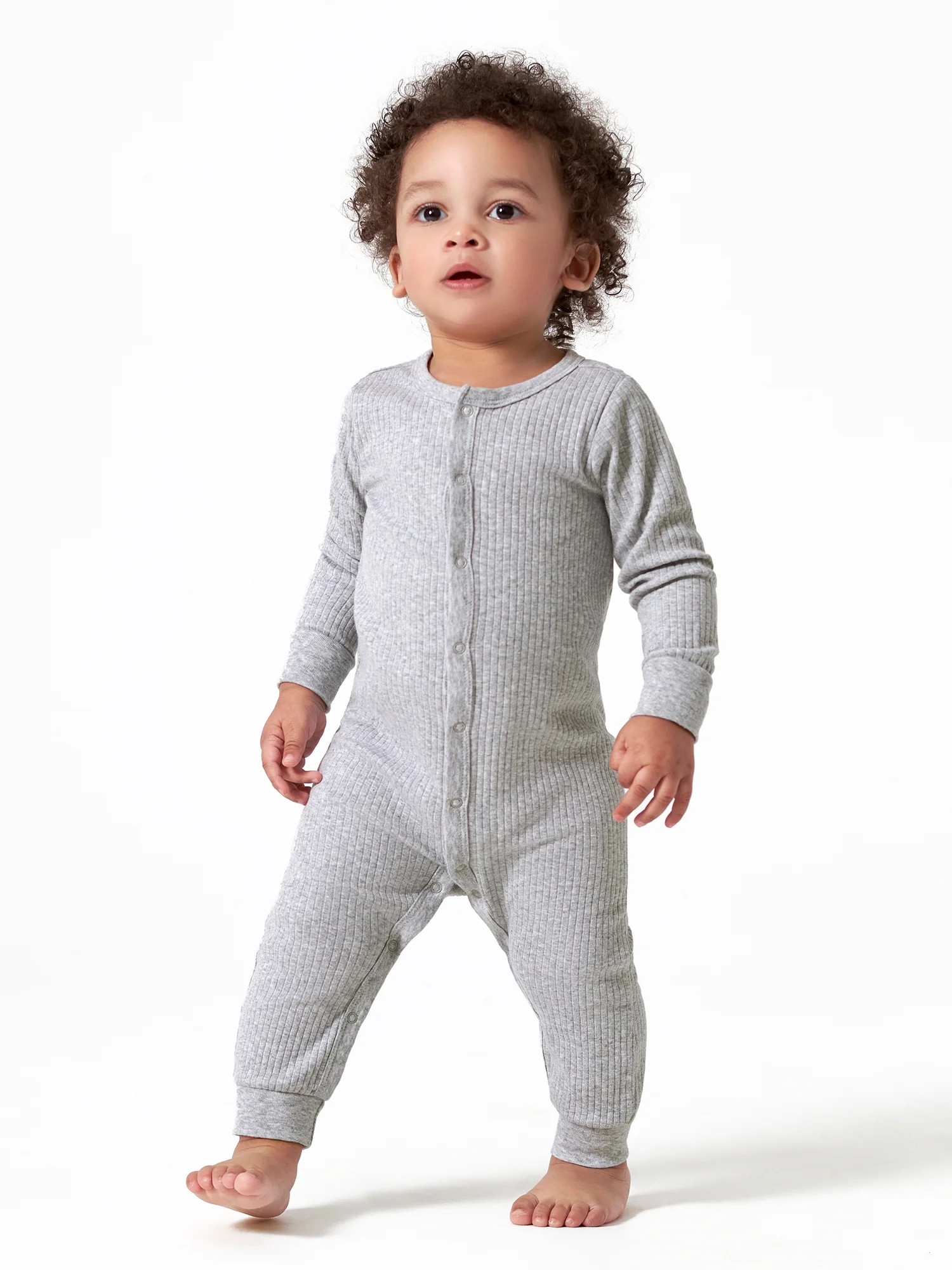 Modern Moments by Gerber Baby Boy or Girl Unisex Long Sleeve Coverall (Newborn - 12 Months) | Walmart (US)