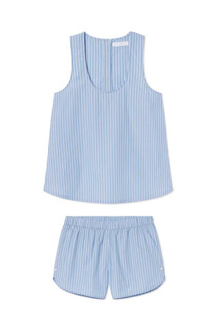 Petal Tank Set in Oyster | LAKE Pajamas
