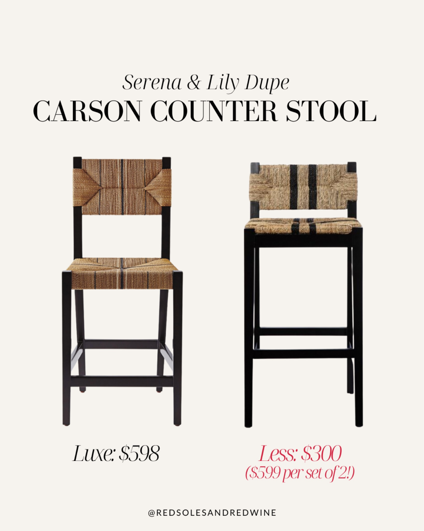Serena and Lily counter stool dupe! Rattan counter stool, rattan bar stool

#LTKFind #LTKhome