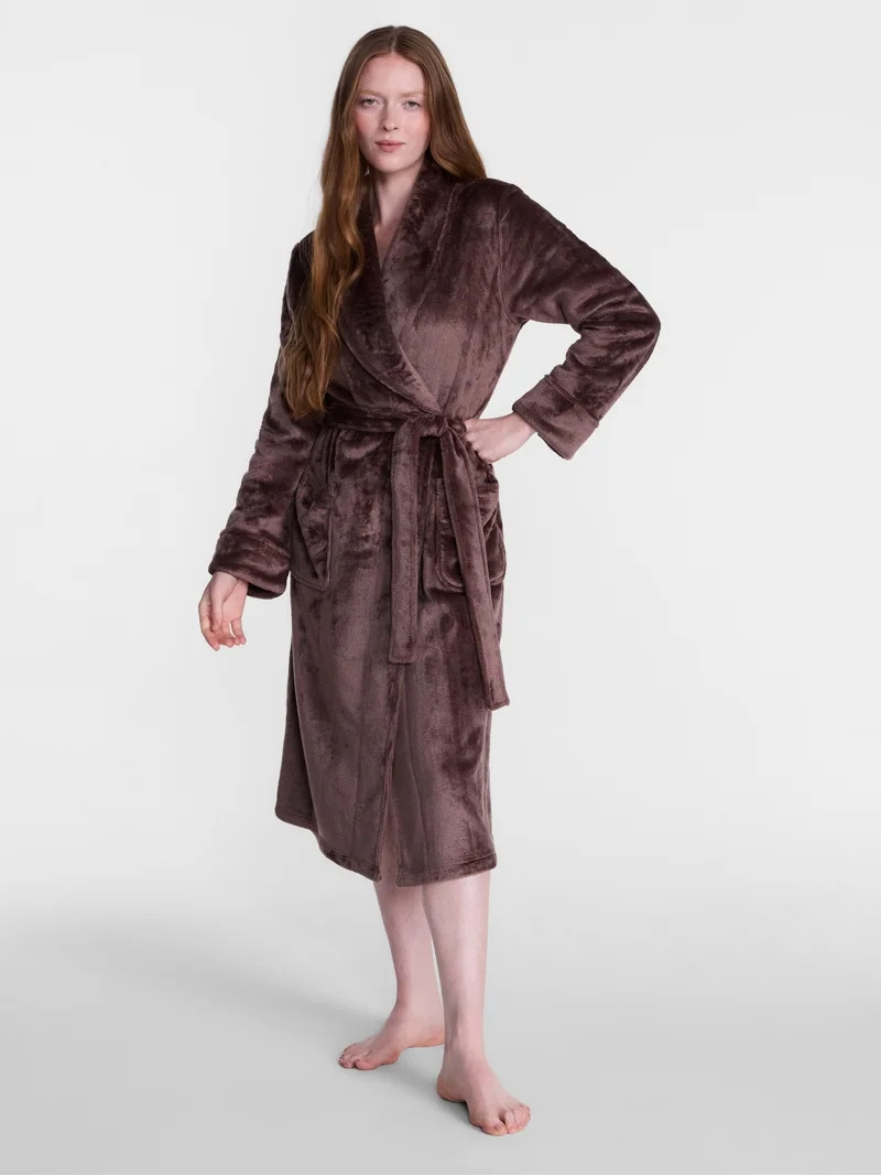 Joyspun Women's Plush Robe, Sizes S to 3X | Walmart (US)