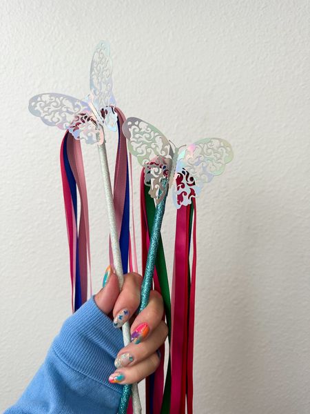 DIY Butterfly Wand 
Find out how to make this on my blog www.Mamallamallama.com 

#LTKSeasonal #LTKkids #LTKfamily