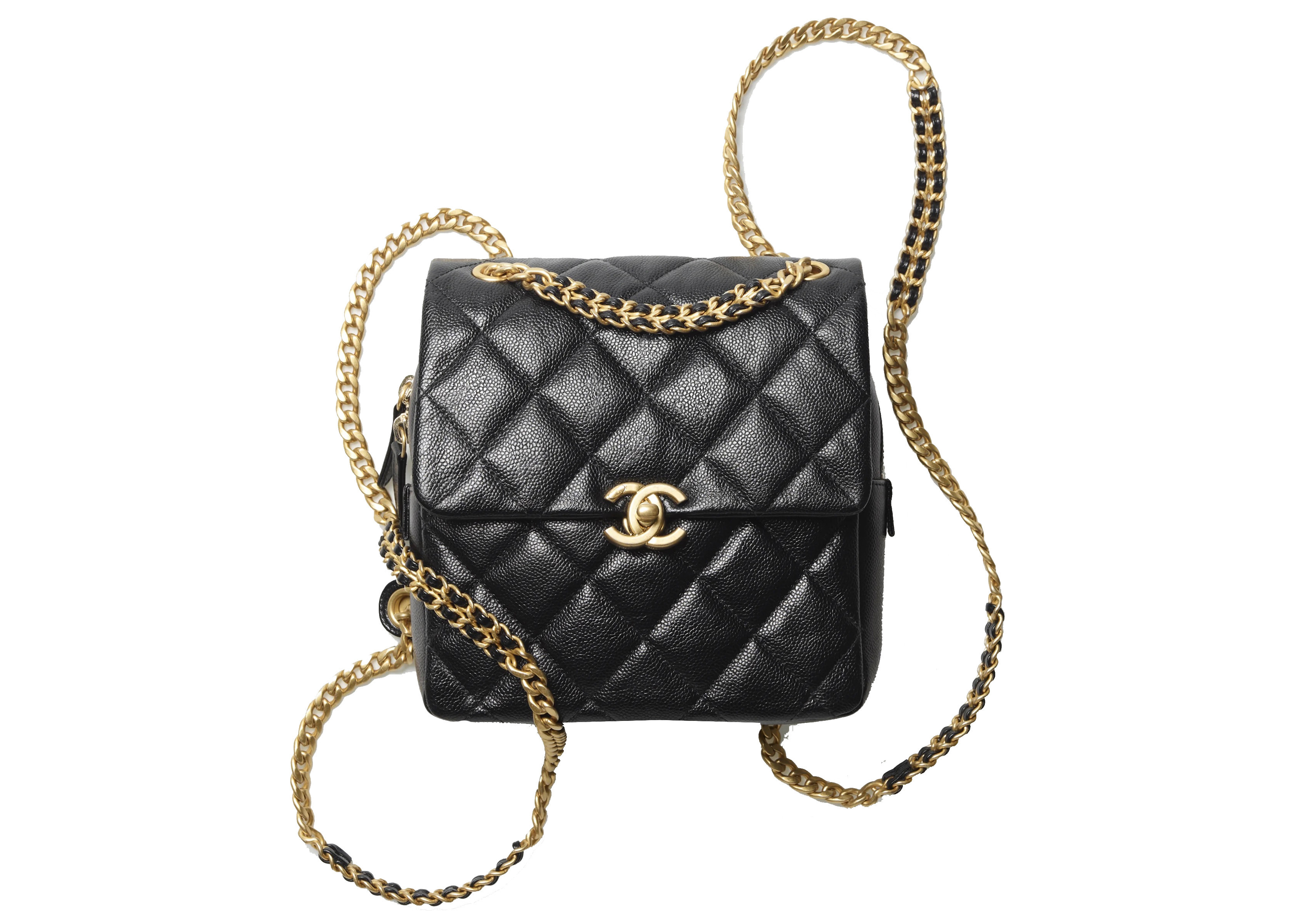 Women's Chanel Backpack With Chain in Black | StockX