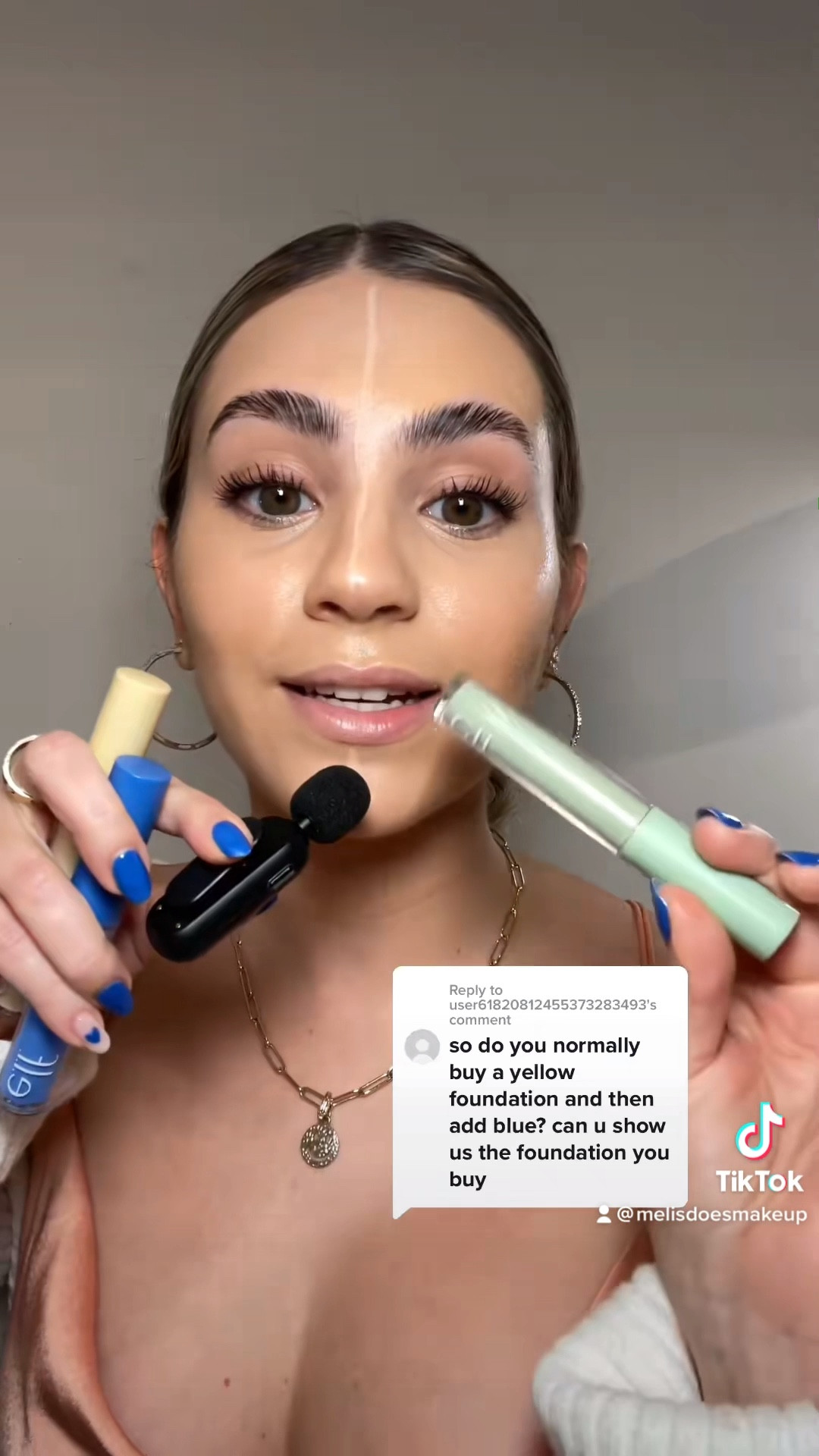 Finding a hard time matching foundation to your olive skin? You’re not alone. Adding blue color corrector to overly yellow foundation is a game changer! Demonstrating color theory using e.l.f. camo color correctors in blue, green, and yellow. #colorcorrector #elfcolorcorrector #camocolorcorrector #elfcosmetics #colortheory #oliveskin #foundation #yellowfoundation #cooltonefoundation #foundationtoowarm #foundationproblems

#LTKFind #LTKbeauty