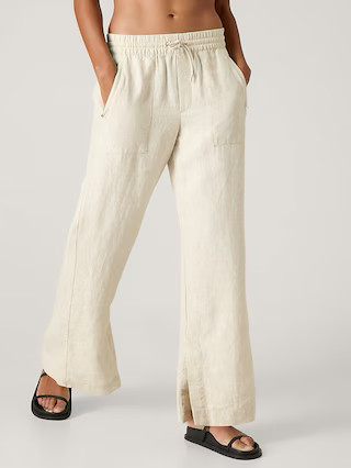 Retreat Wide Leg Linen Pant | Athleta