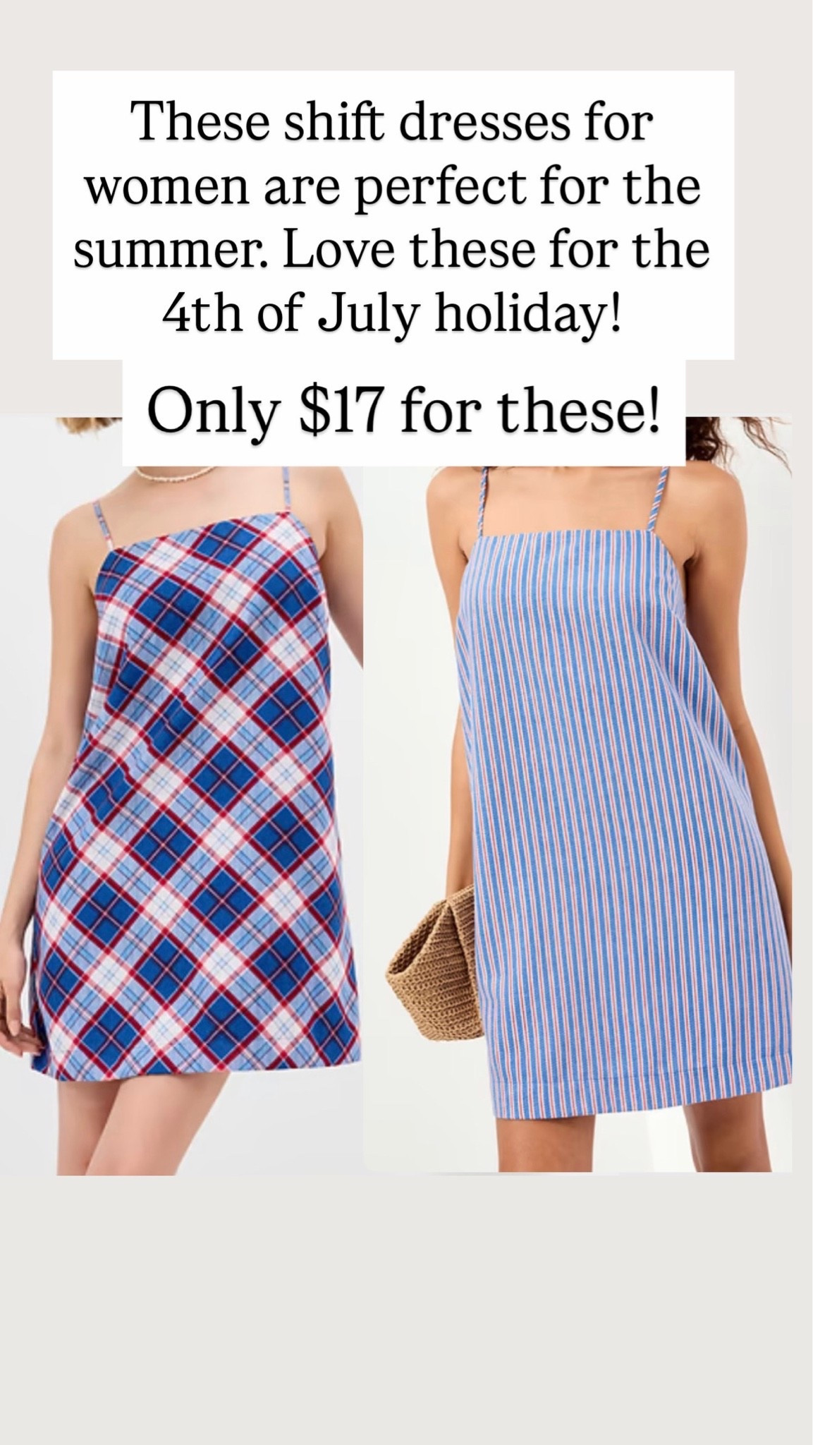 I love these dresses for the Fourth of July. Perfect summer dresses for women. On sale for $17.

#LTKootd