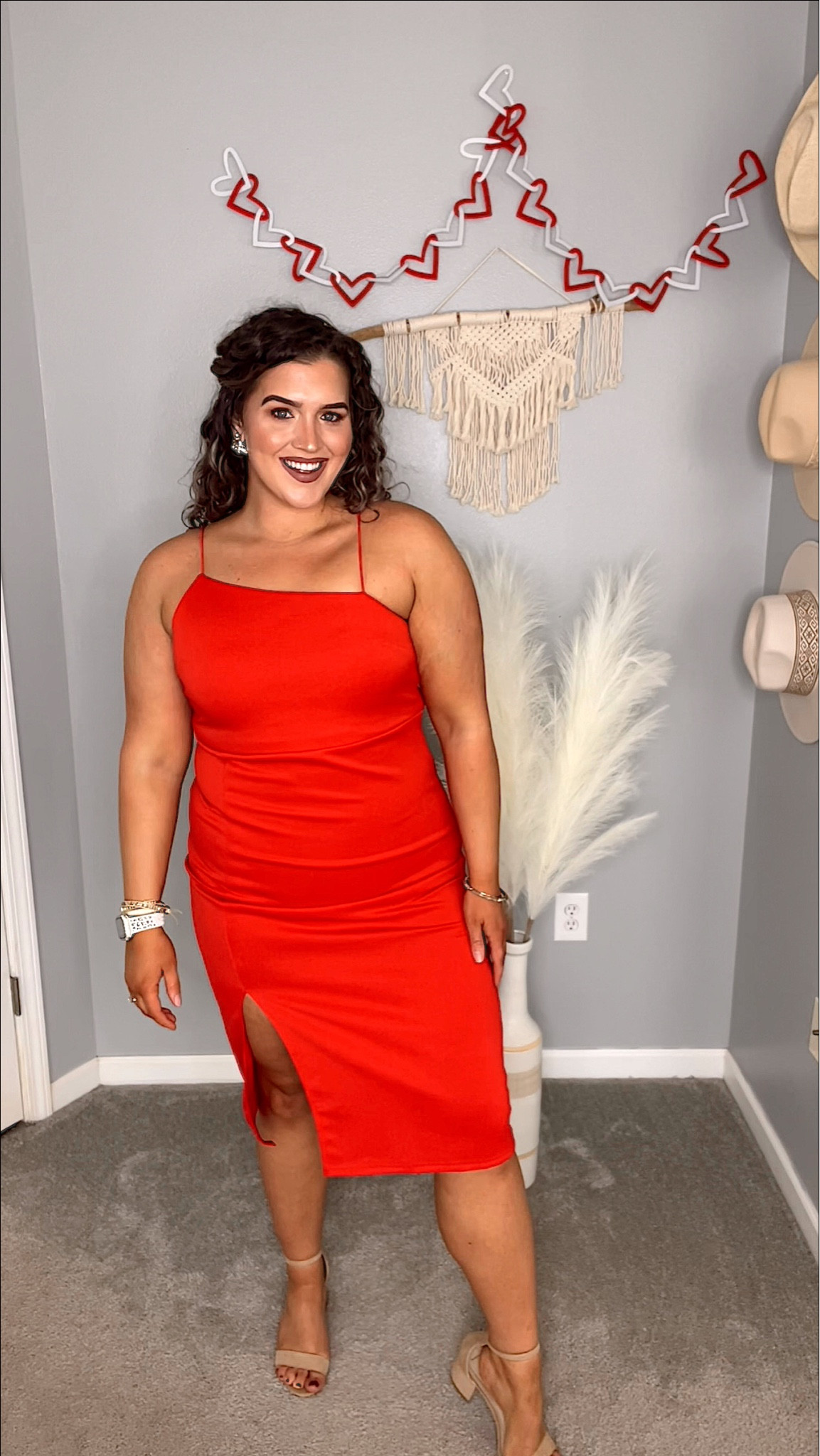 Midsize Amazon Valentine’s Day date night inspo 🌹🍫💘 Galentine’s dresses 
Vday, midi dress, curvy dress, red dress, date night dress 
Size: XL
#datenightoutfit #dresses #ootn #midsizeoutfits #cowlneckdress #heels #nudeheels #valentinesday #vday #galentines #affordablefashion #reddress #mididress 

#LTKSeasonal #LTKunder50 #LTKcurves