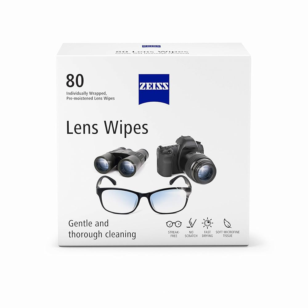ZEISS Pre-Moistened Lens Cleaning Wipes, 80 Count | Amazon (US)