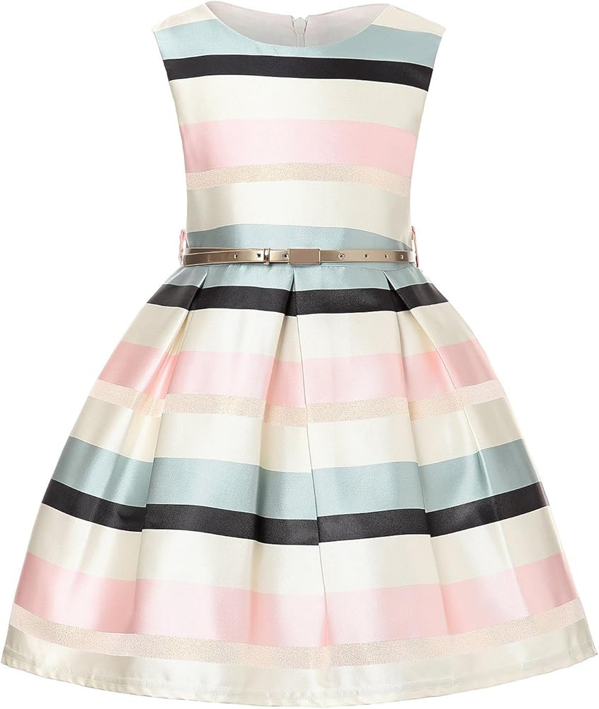 Girl Dress Kids Ruffles Lace Party Wedding Bridesmaid Dresses | Amazon (US)