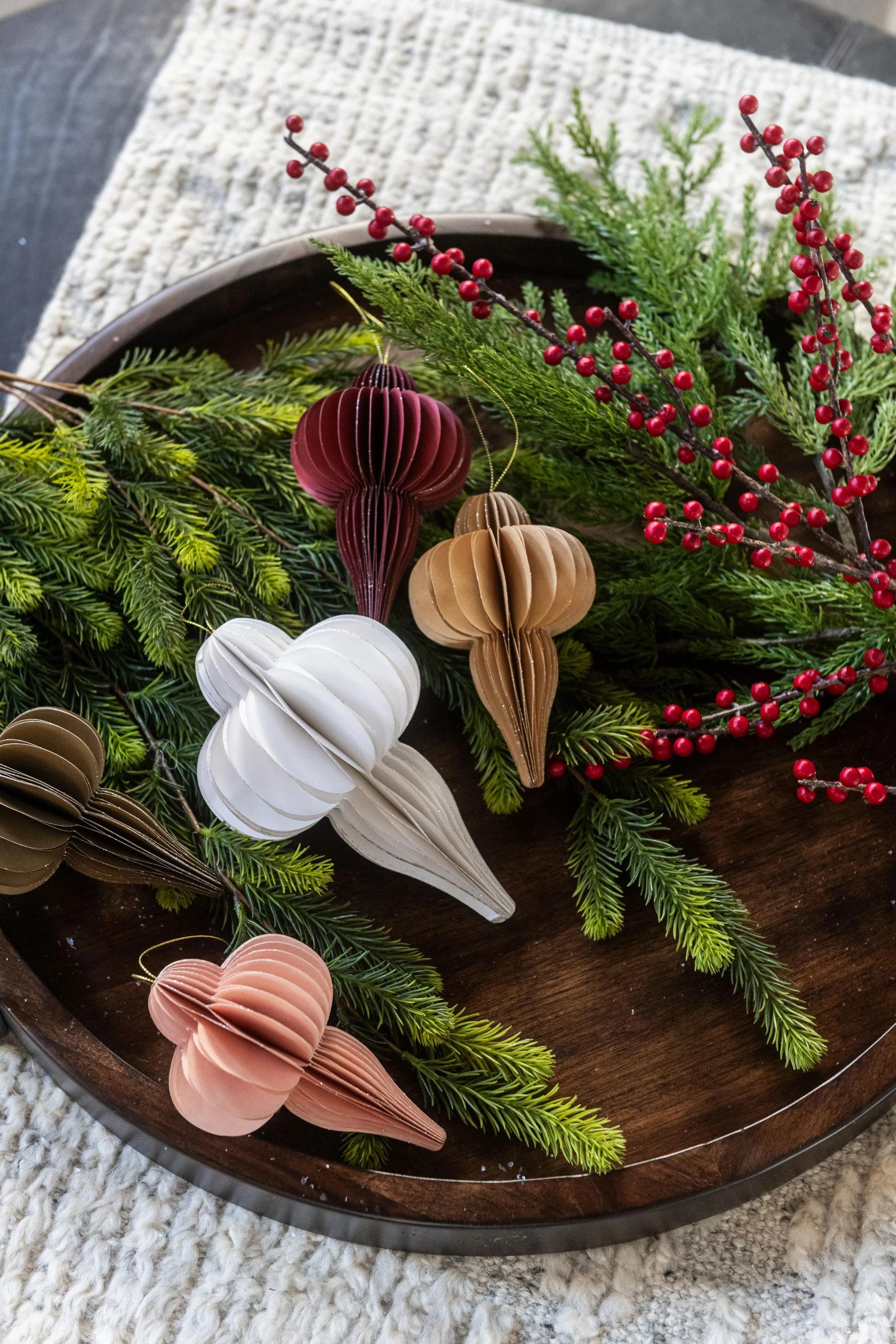 Medium Brown Finial Paper Ornament | Gatehouse No.1