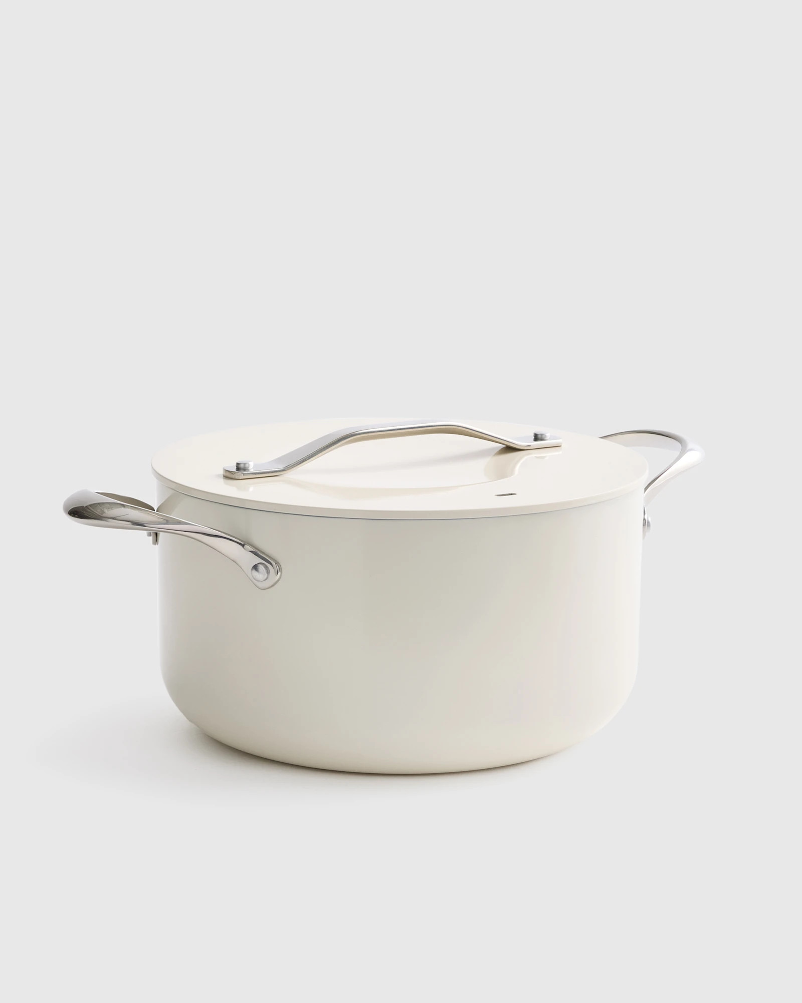 Quince | Ceramic Nonstick Soup Pot: 6QT in Ivory, Aluminum | Quince