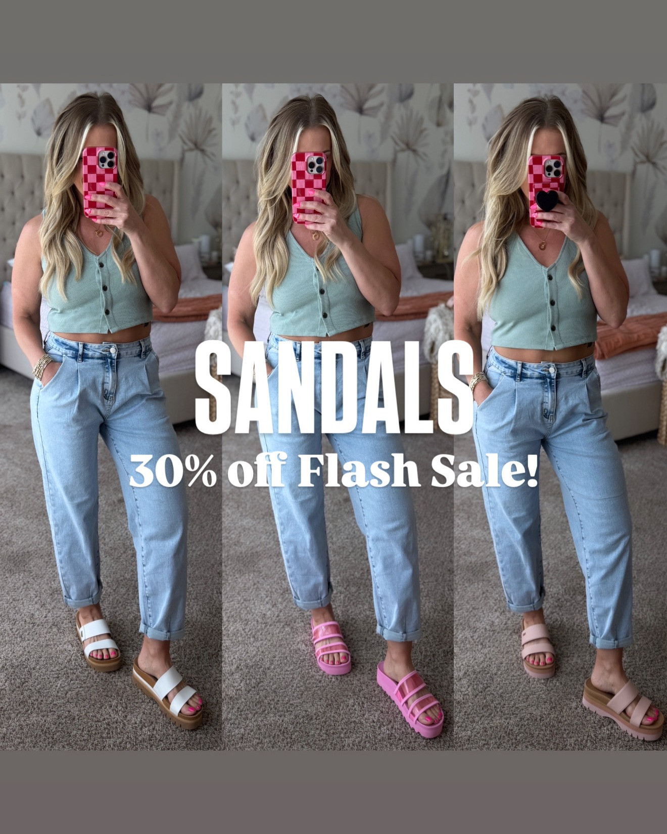 code: GETSANDALS  

 #LTKSeasonal #LTKOver40 #LTKSaleAlert