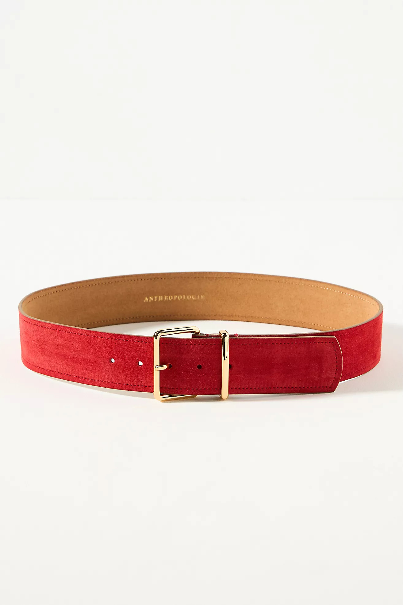 Square-Buckle Suede Belt | Anthropologie (US)
