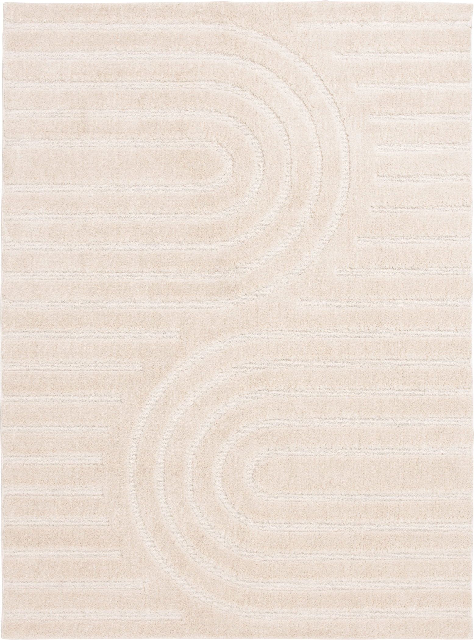 Better Homes & Gardens Arches Hi Low Indoor Area Rug, Ivory, 5'x6'7" | Walmart (US)