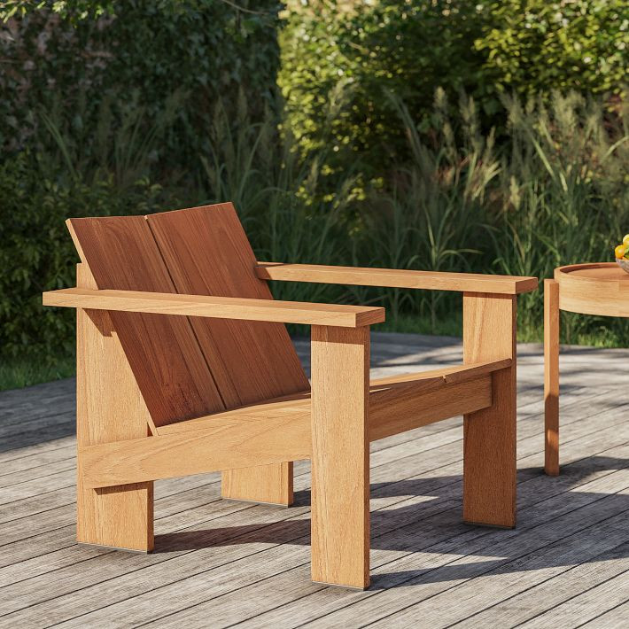 Venice Outdoor Teak Adirondack Chair | West Elm (US)
