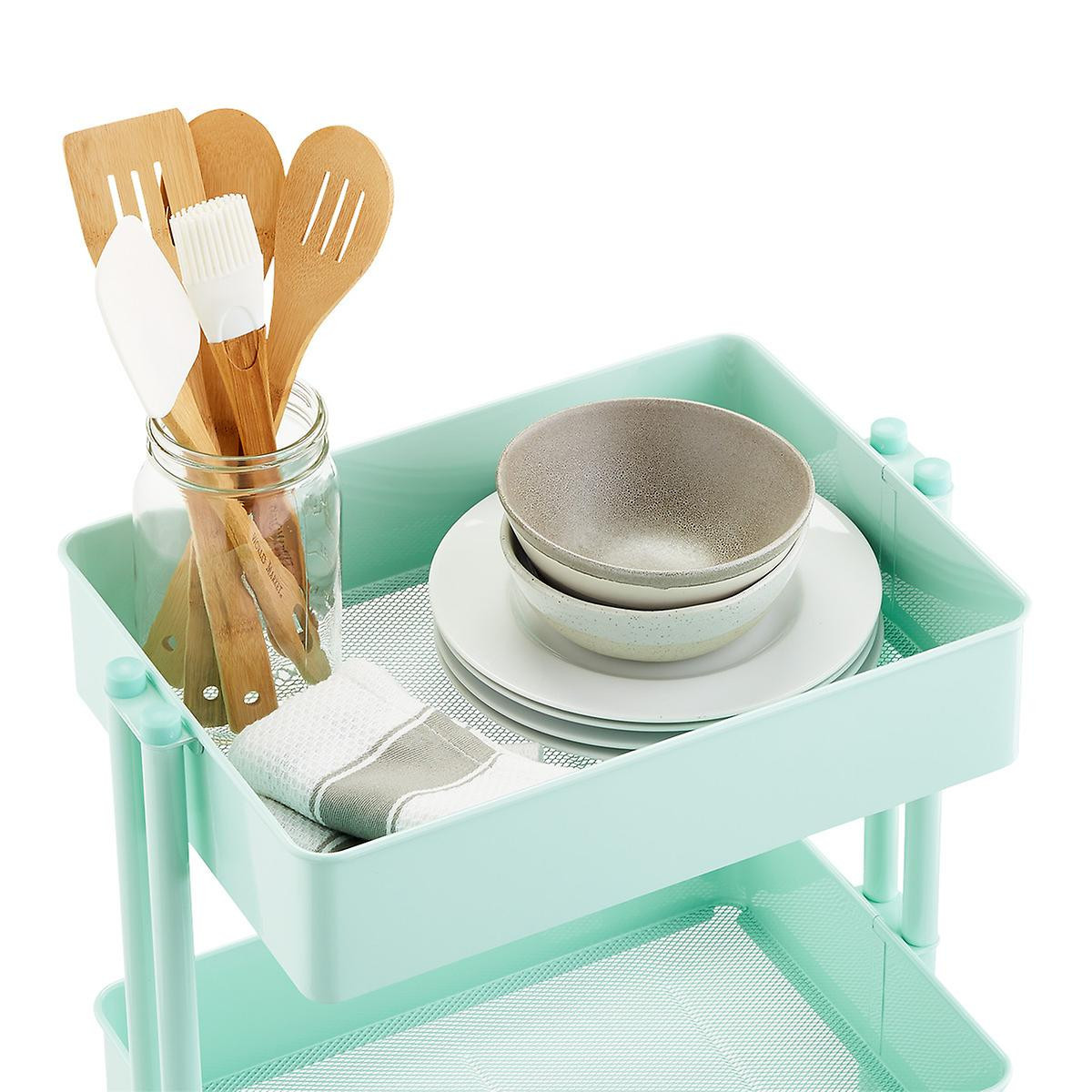 3-Tier Rolling Cart | The Container Store