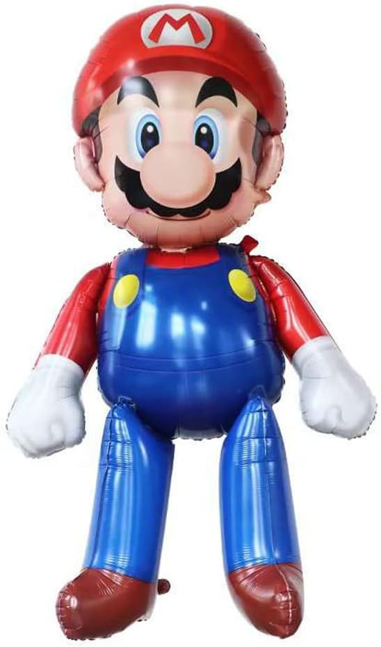 60 Inch SWK Balloon for Large Mario Bro Balloons Video Game Decoration Birthday Party Balloon | Amazon (US)