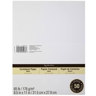 8.5" x 11" Cardstock Paper by Recollections™, 50 Sheets | Michaels Stores