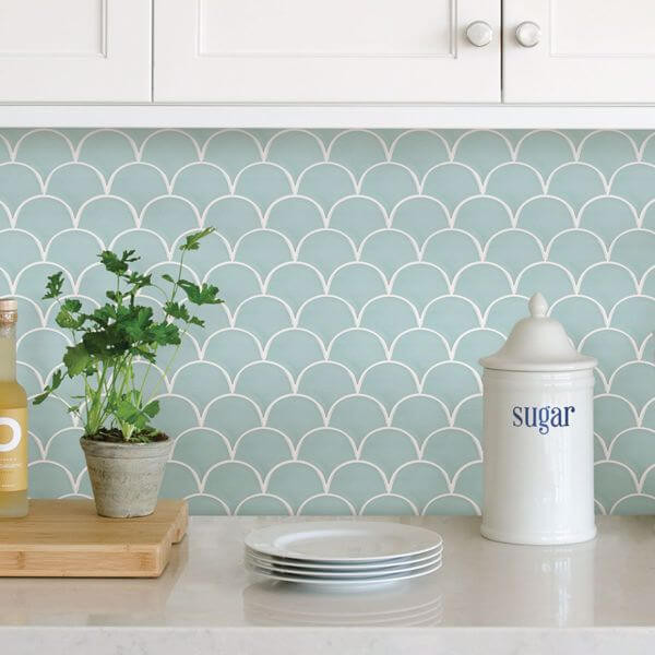 Shell Peel & Stick Backsplash | WallPops