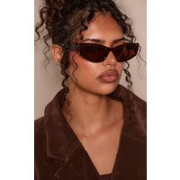 Chocolate Frame Brown Lens Cat Eye Sunglasses | PrettyLittleThing UK