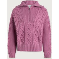 Didi Relaxed Cable Half Zip Knit | Varley US, Mauve Orchid / S | Varley US