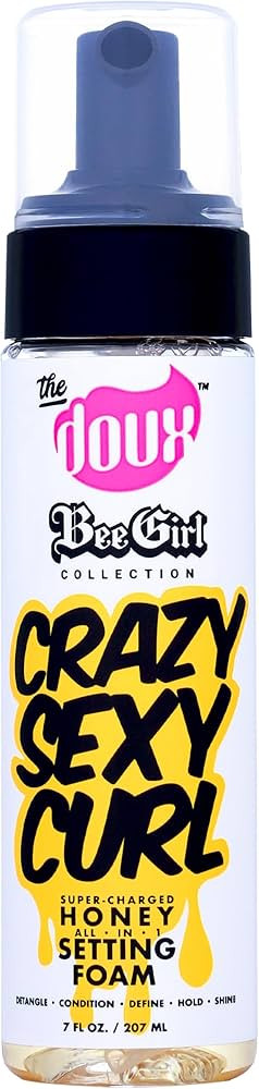 The Doux CRAZYSEXYCURL Honey Setting Foam, Mousse Hair Foam, With Natural Honey to Style, Conditi... | Amazon (US)