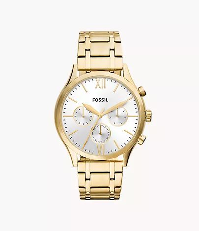 Fenmore Multifunction Gold-Tone Stainless Steel Watch | Fossil (US)