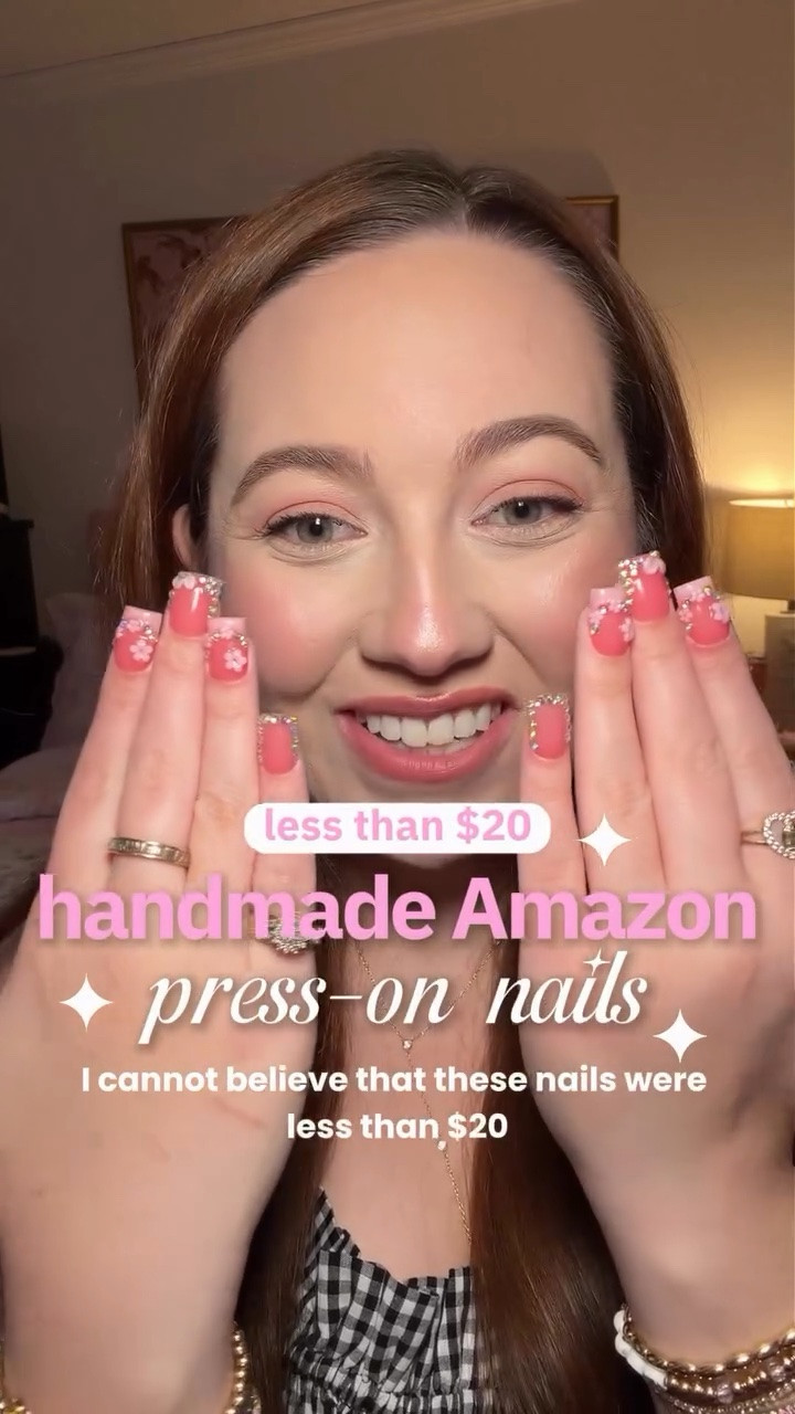 I found some of the prettiest handmade press on nails from Amazon and the quality of them is SO good! You can find these exact ones on my LTK! 💅🏻💗✨ #amazonbeautyfinds #handmade #pressonnails #budgetbeauty #acrylicnails

#LTKselfcare #LTKgrwm #LTKBeauty