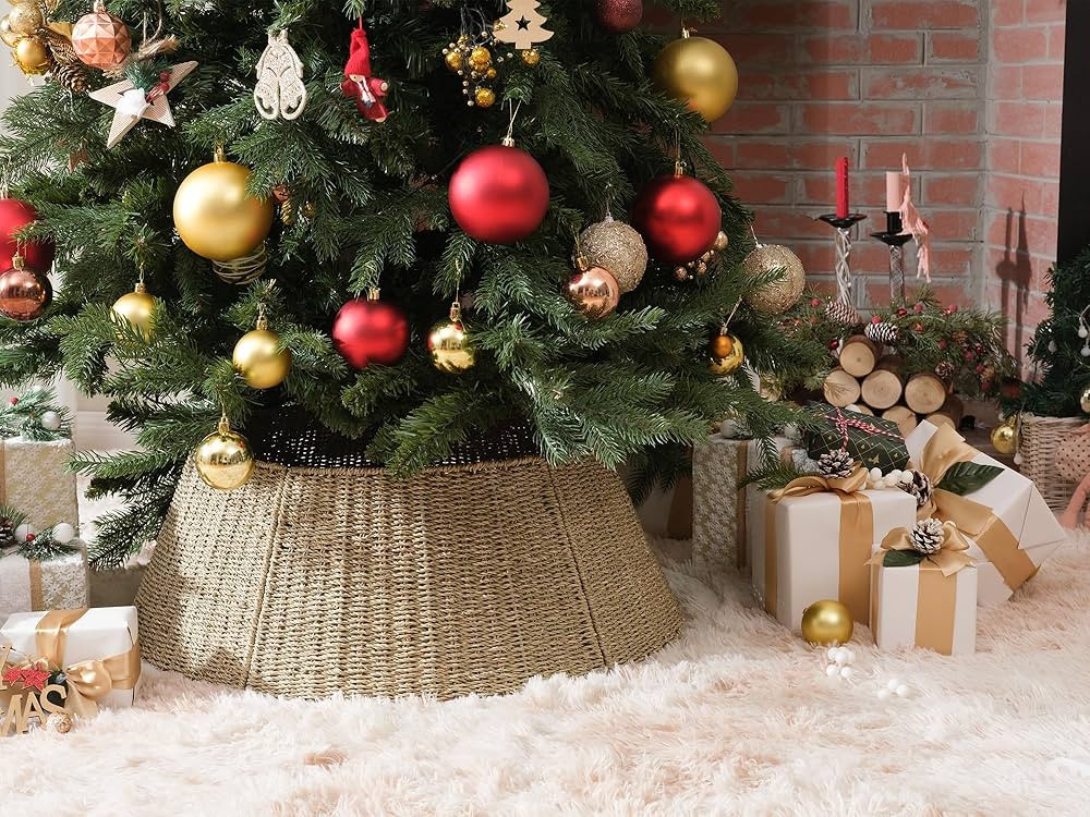 StorageWorks 22.5 Inch Christmas Tree Collar, 4-Piece Durable Christmas Tree Base Cover for Artif... | Amazon (US)