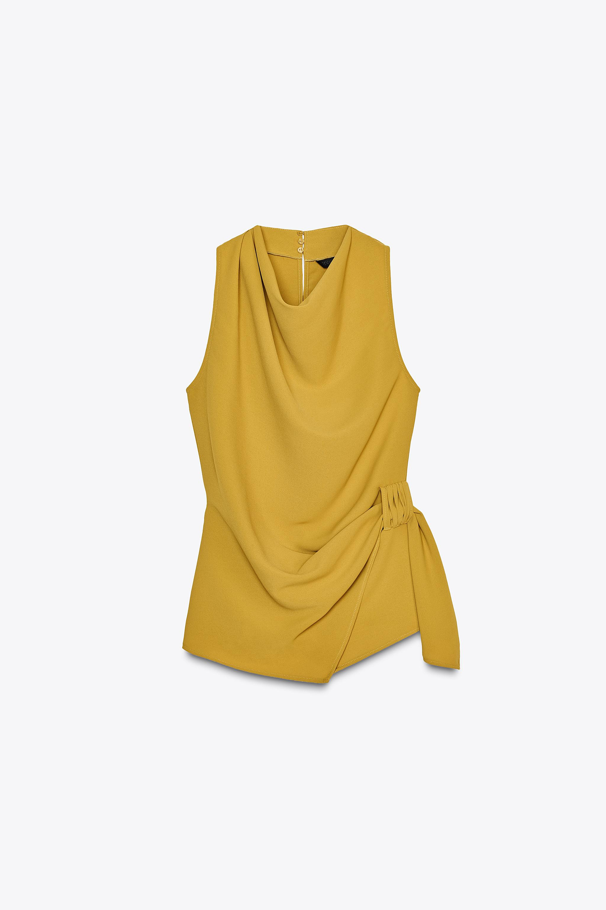 KNOTTED CREPE TOP | Zara US